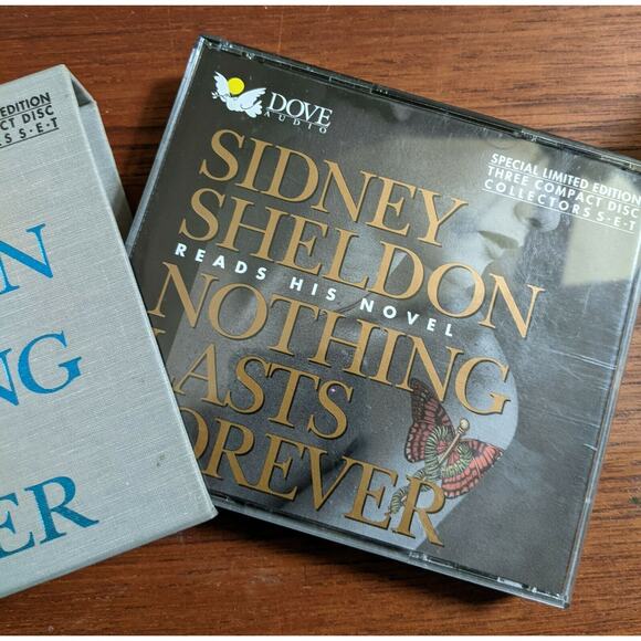 Sidney Sheldon - Audio 3 CD set "Nothing Last Forever" (Special Limited Ed) - Picture 2 of 2